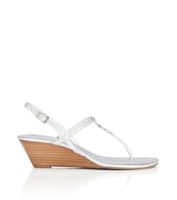 Tory Burch Metallic Emmy Demi Wedge 