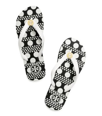 White-darby A Tory Burch Printed Flip Flop 