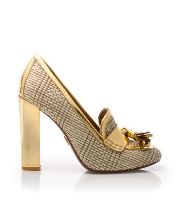 Tory Burch Metallic Careen Loafer Pump 