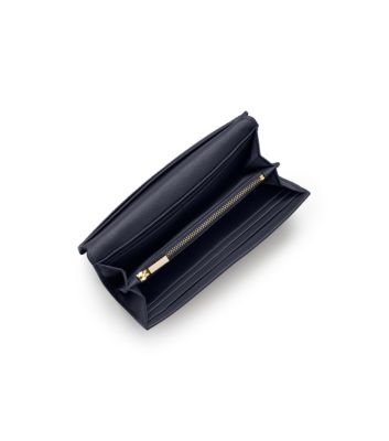 Parisian Blue Tory Burch Kelsey Flap Continental Wallet 