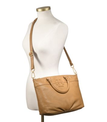 Tory Burch Small Stacked "t" Leather Satchel 