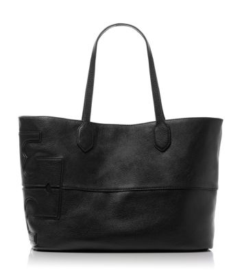 Tory Burch Leather Stacked "t" Tote  