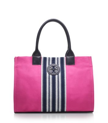 Tory Burch Center Stripe Mini Ella Tote  