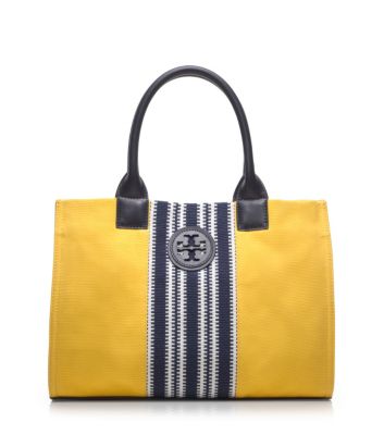 Tory Burch Center Stripe Mini Ella Tote 