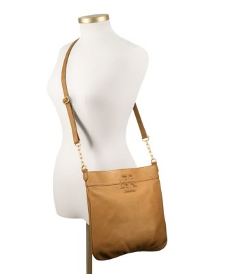 Tory Burch Stacked "t" Leather Book Bag 