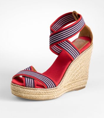 Stripe Elastic Espadrille
