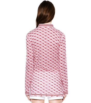 Mermaid Blush Small Flamingo  Tory Burch Tory Tunic 