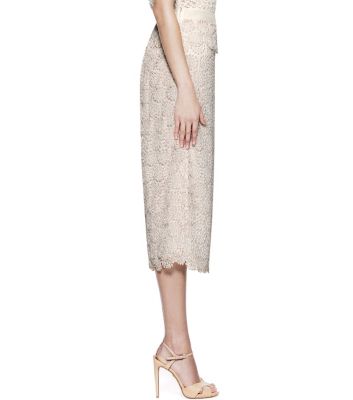 Creamy Almond Combo  Tory Burch Whitney Skirt 