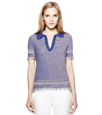 Poundcake / Blue Nile Tory Burch Brielle Sweater Polo  