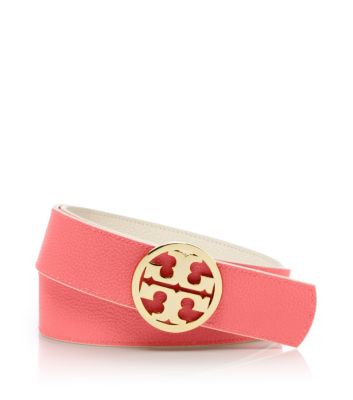Tory Burch 1.5" Classic Tory Reversible Logo Belt 