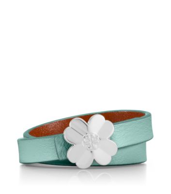 Mint/silver Tory Burch Reversible Shawn Bracelet 