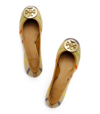 Tory Burch Striped Reva Ballet Flat 