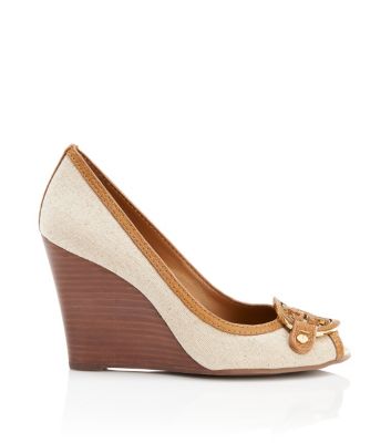 Tory Burch Amanda Open Toe Wedge 