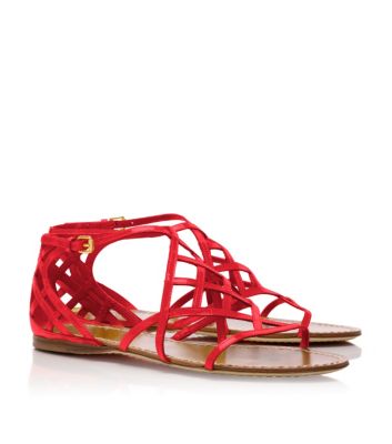 Tory Burch Amalie Patent Leather Sandal  