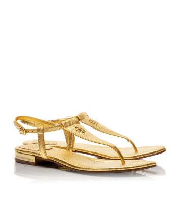 Tory Burch Britton Metallic Thong Sandal  