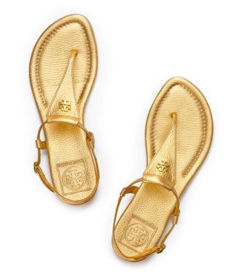 Tory Burch Britton Metallic Thong Sandal 