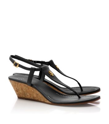 Tory Burch Britton Zehensandale Mit Keilabsatz  