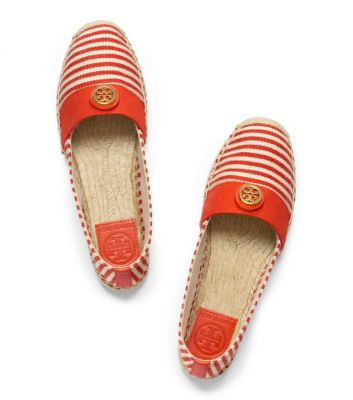 Natural/flame Red/flame Red/natural Tory Burch Beacher Espadrille 