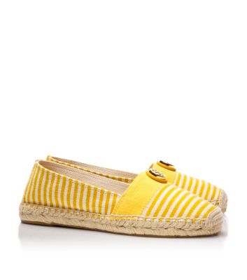Natural/tory Yellow/tory Yellow/natural Tory Burch Beacher Espadrille  