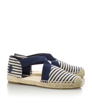 Ntrl/brt Nvy/brt Nvy/ntrl Tory Burch Catalina Espadrille 