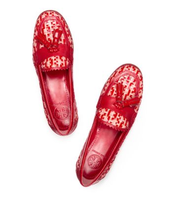 Tory Burch Careen Woven Color Loafer 