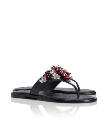 Tory Burch Lucy Beaded Thong Sandal  