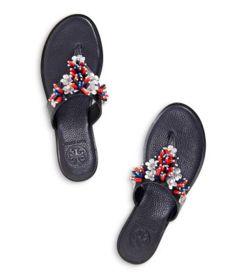 Tory Burch Lucy Beaded Thong Sandal 