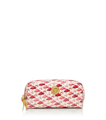 Tory Burch Printed Coated Poplin Cosmetic Case  