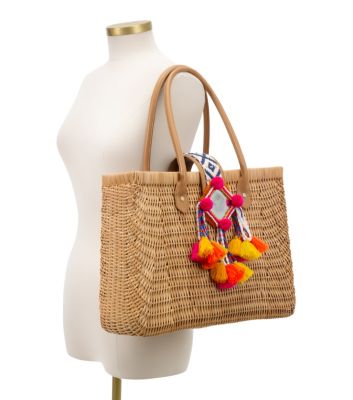 Tory Burch Rattan Tote 