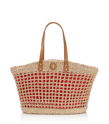Twisted Straw Solid Megan Tote