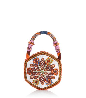 Tory Burch Seed Bead Mini Circle Bag  