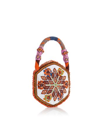 Tory Burch Seed Bead Mini Circle Bag 