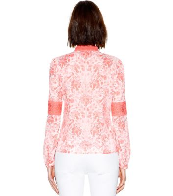 Pink Shell Nerina  Tory Burch Gracelynn Top 