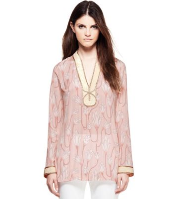 Ballet Pink Carly Pinstripe  Tory Burch Sabrina Tunic  