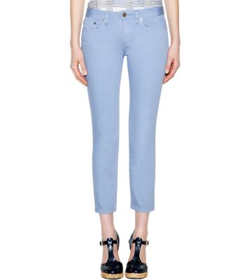 Tory Burch Alexa Cropped Skinny Jean  