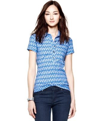 Ocean Breeze Zig Zag Ikat Mini  Tory Burch Quin Polo  