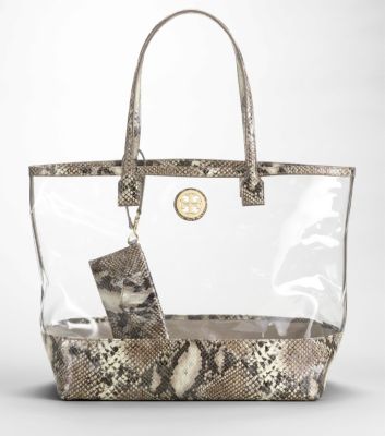 tory burch clear purse