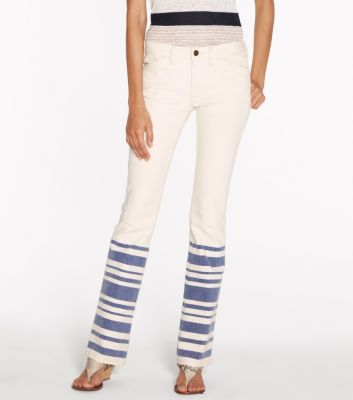 ELLE BLANKET STRIPE CROPPED FLARE