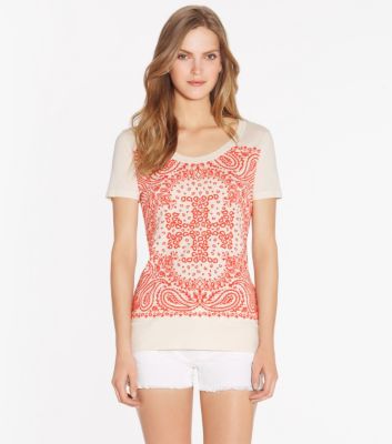 GIENNA GRAPHIC TEE | TAPIOCA HANKERCHIEF TEE (B) | 196