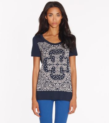 GIENNA GRAPHIC TEE | NORMANDY BLUE HANKERCHIEF TEE (A) | 881