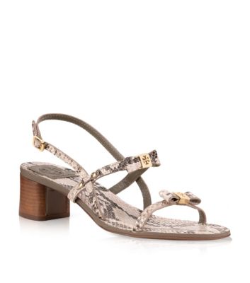 Kailey Python Print Mid Heel Sandal