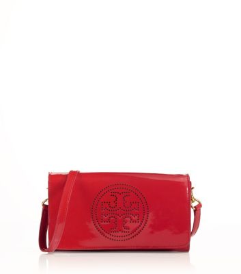 Perforated Logo Clutch