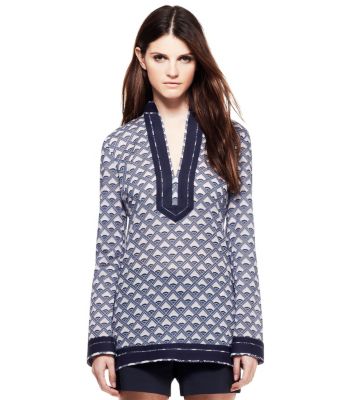 Dark White Quartz Deco Diamonds  Tory Burch Tory Tunic  