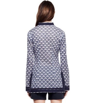 Dark White Quartz Deco Diamonds  Tory Burch Tory Tunic 