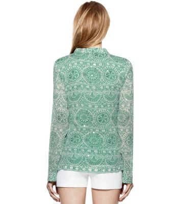Fern Green Caracol  Tory Burch Stephanie Tunic 