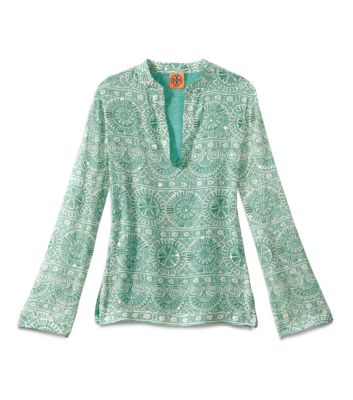 Fern Green Caracol  Tory Burch Stephanie Tunic  