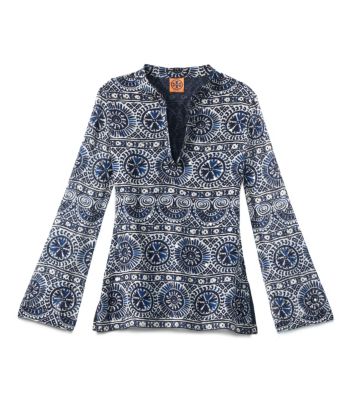Tory Navy Caracol  Tory Burch Stephanie Tunic  