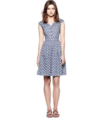 Dark White Quartz Deco Diamonds  Tory Burch Nico Dress  