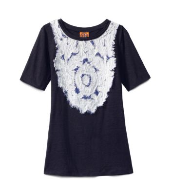 Med Navy Tory Burch Maribel Tee  