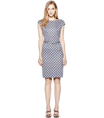 Dark White Quartz Deco Diamonds  Tory Burch Kalvin Dress  